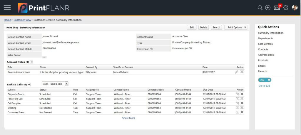 PrintPLANR’s Advanced-Print-CRM-Module PrintPLANR’s Advanced-Print-CRM-Module