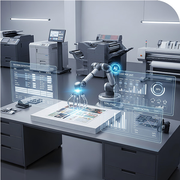 Print Job Cost Breakdown with Auto-Generated Bill of Materials