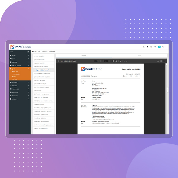 Automated Job Cards & Work Order Generation